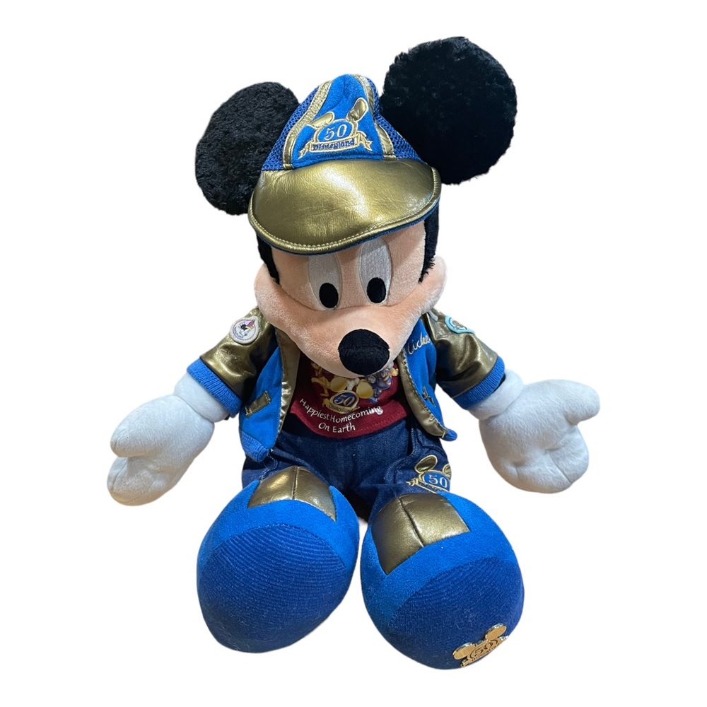 19” Disneyland Resort Mickey Mouse Plush Toy Disneyland 50th Anniversary Doll